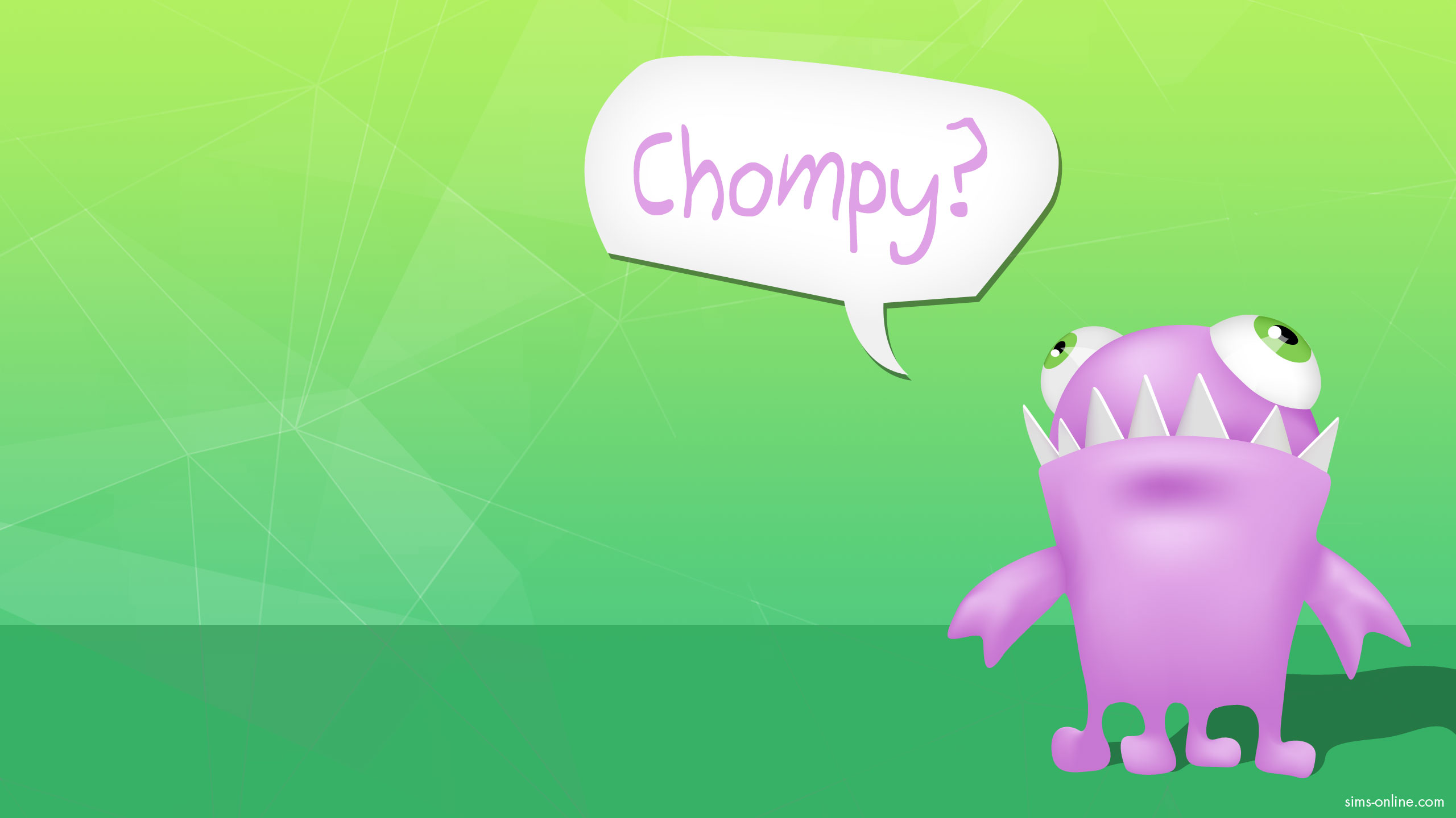 The Sims Wallpaper Chompy Pink