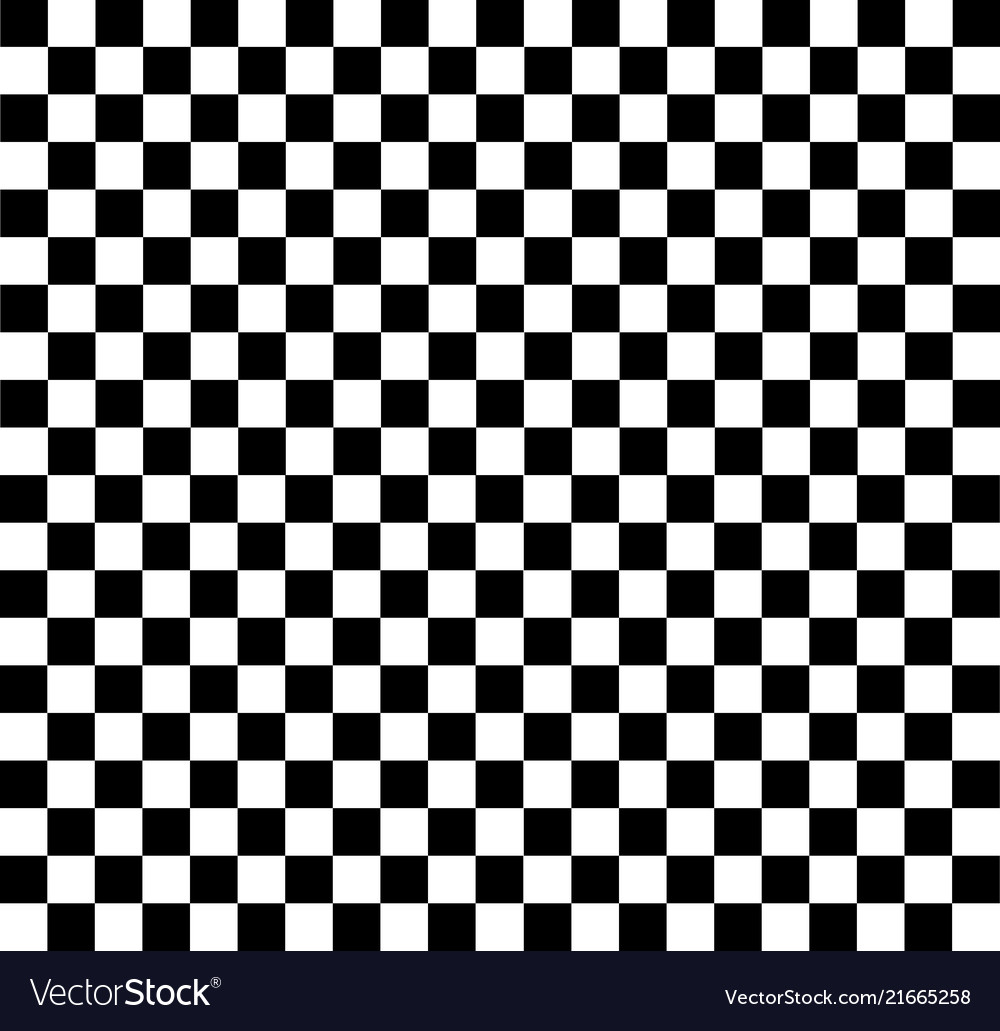 White Black Checkered Background For Design Works Vector Image
