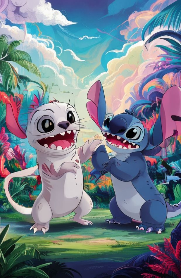 Toothless And Stitch Wallpaper