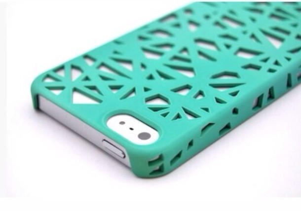 Case iPhone Fashion Mint Green Love Pink
