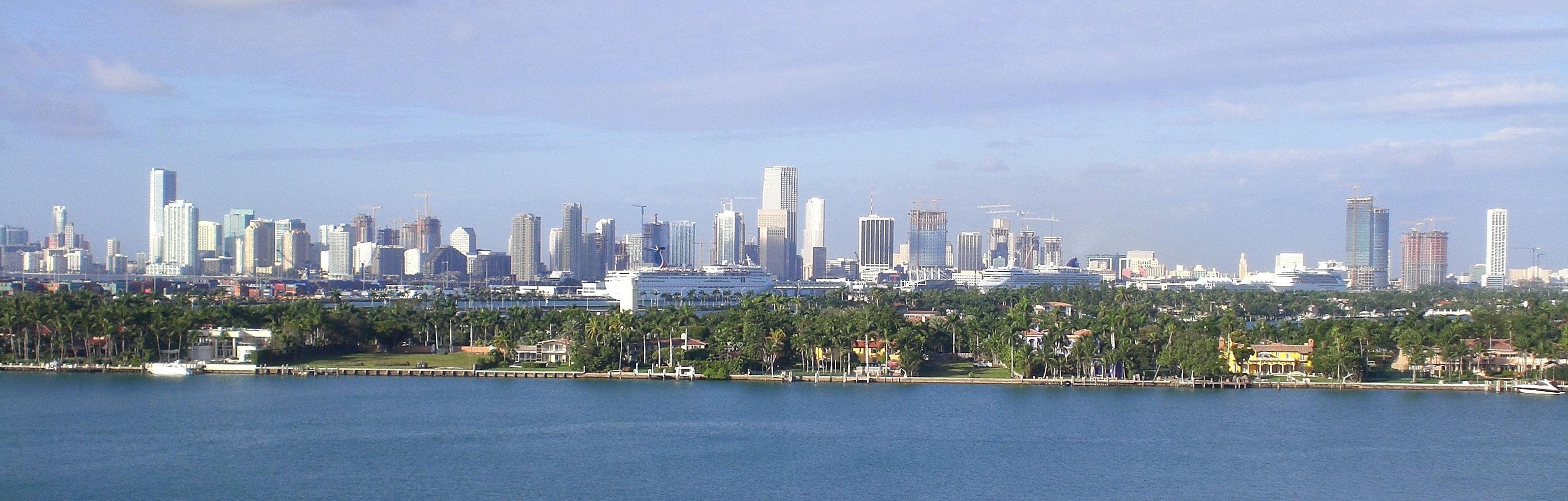 Miami Skylinemiami Beach Skyline Wallpaper