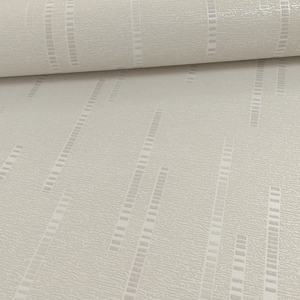 Grandeco Ideco Dash Stripe Pattern Glitter Embossed Vinyl