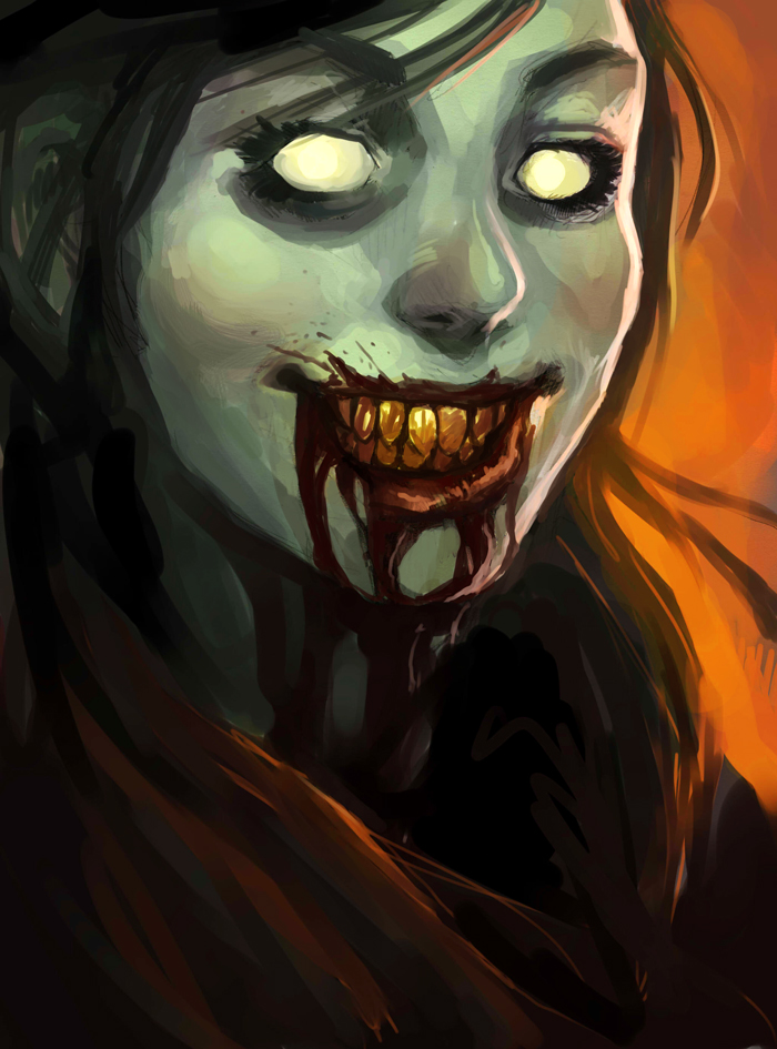 Zombie Girl Wallpaper By Theboyofcheese