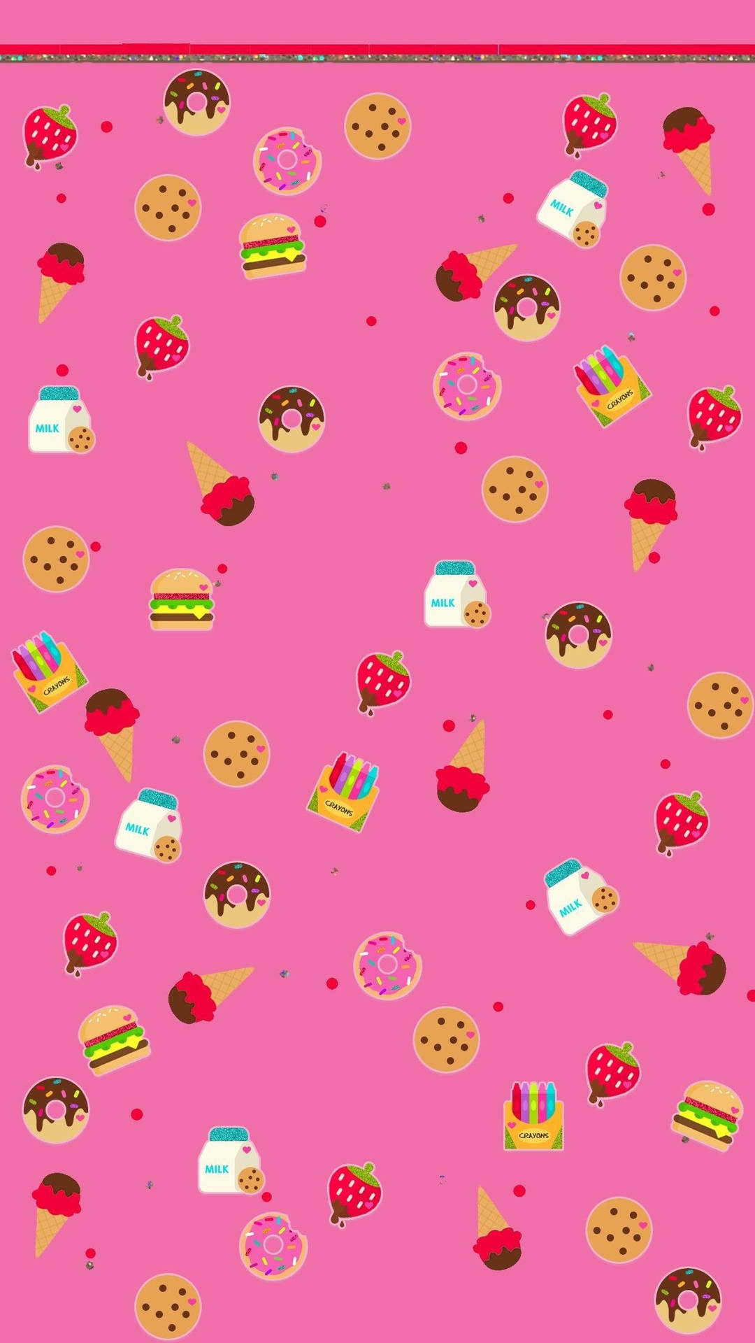 Strawberry Milk Wallpaper
