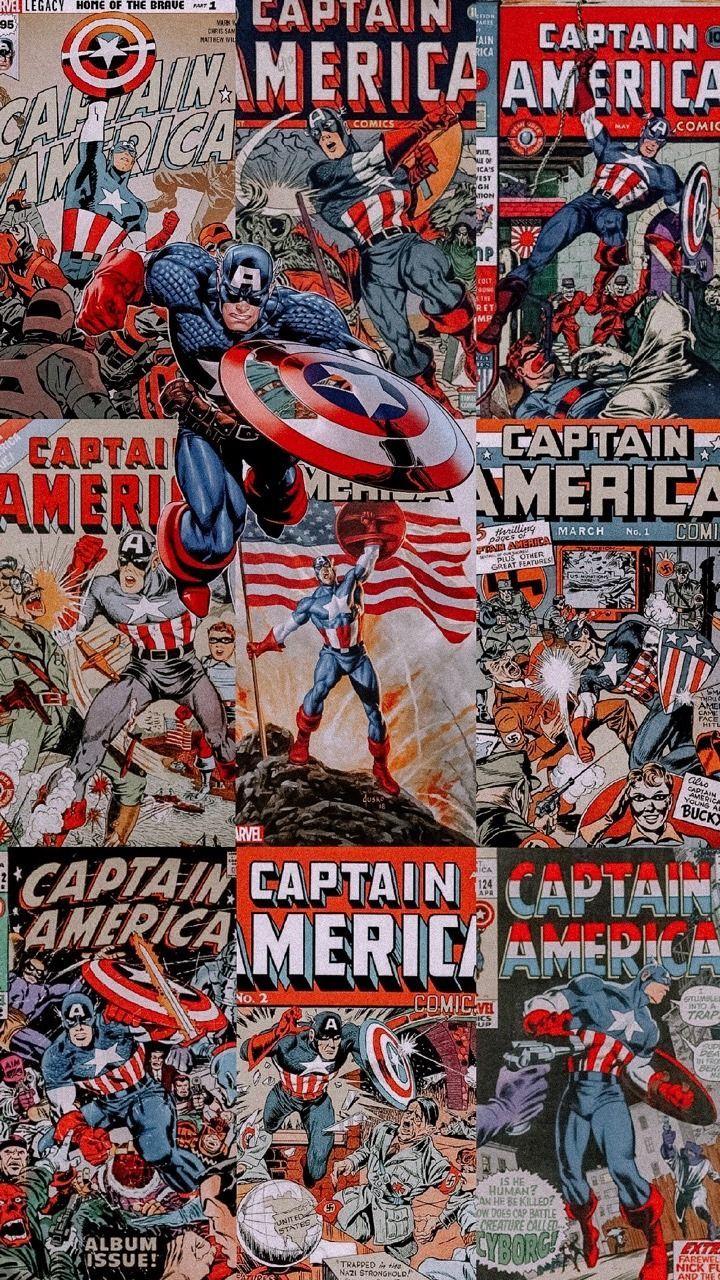 Captain America Lockscreens Marvel Ics Art