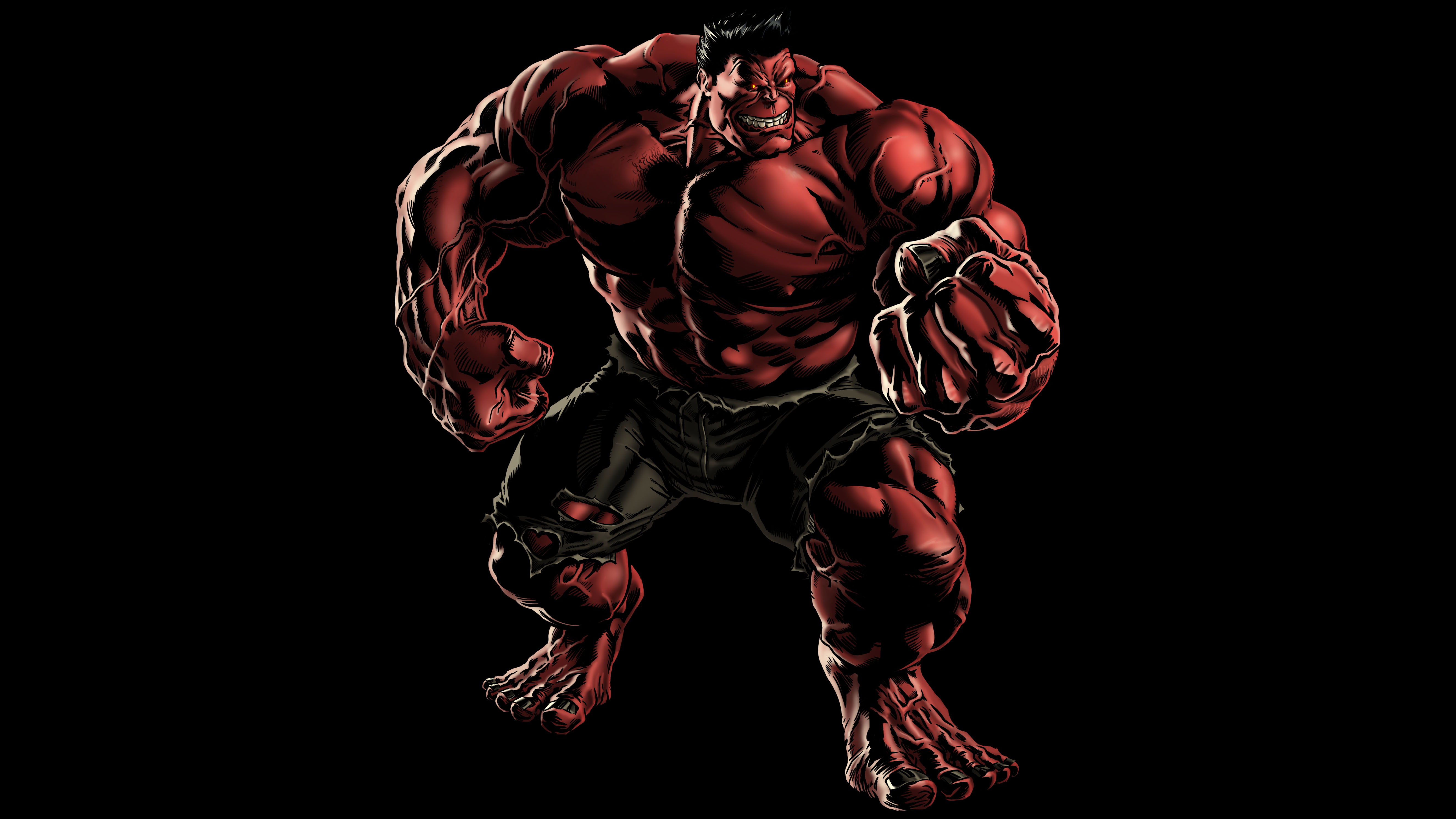Red Hulk HD Wallpaper Background
