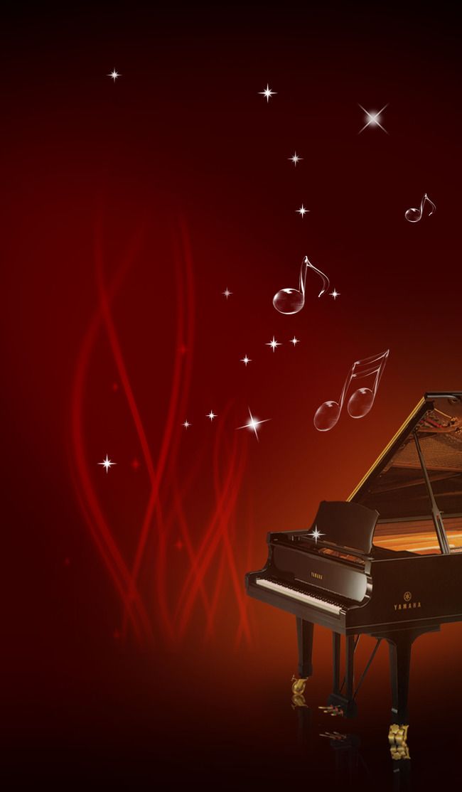 Laser Optical Device Grand Piano Background Red