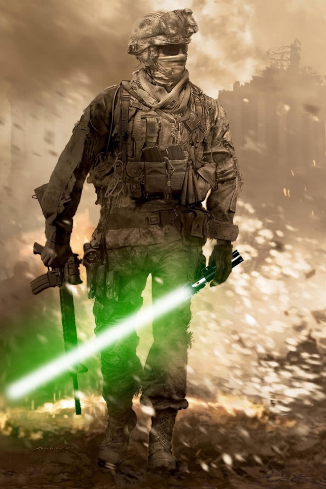 Call Of Duty Gun Soldier Equipment Glasses Wallpaper Background