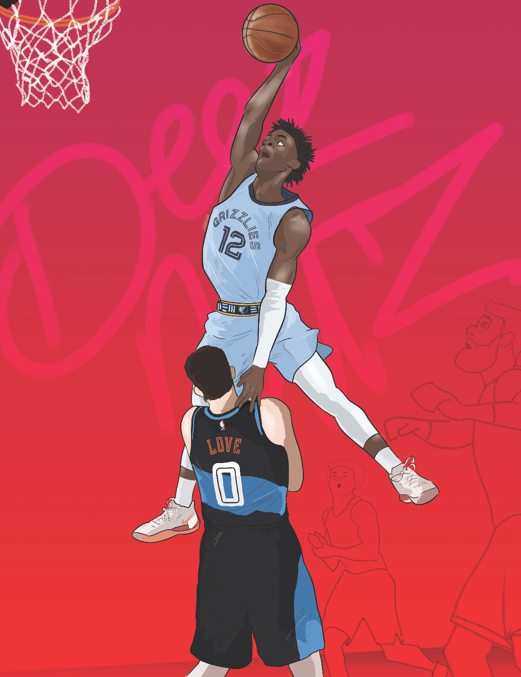 Wallpaper Dunk Ja Morant Slam Best Basketball