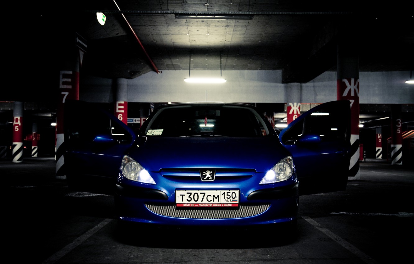 Wallpaper Blue Peugeot Drive Image For Desktop