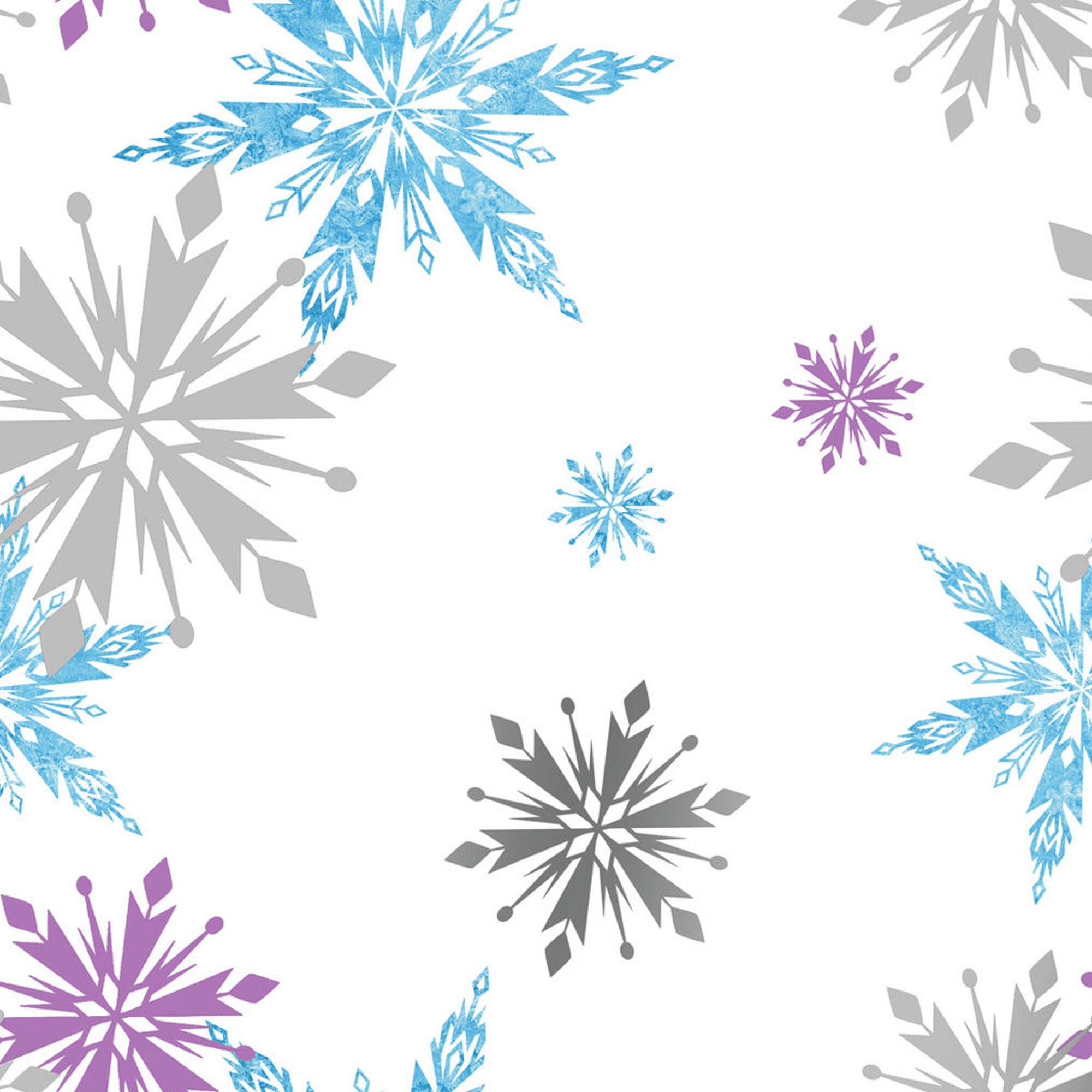 Graham Brown Frozen Blue Purple Snowflake Wallpaper