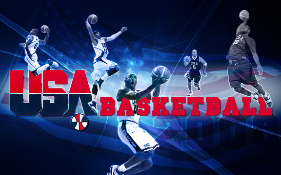 Usa Basketball Poster Of Team
