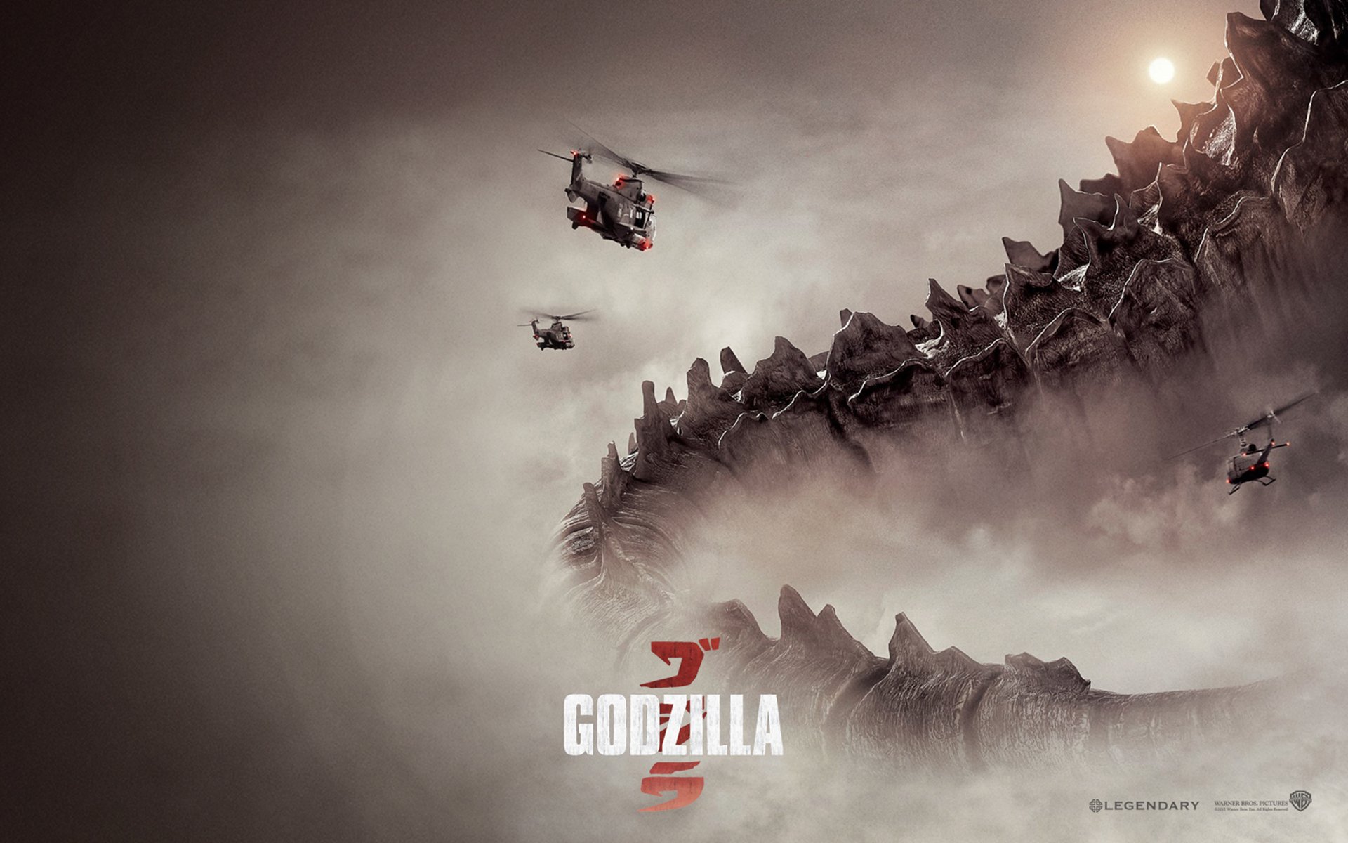 Four posters from the new Godzilla movie 2014 Movie Wallpapers