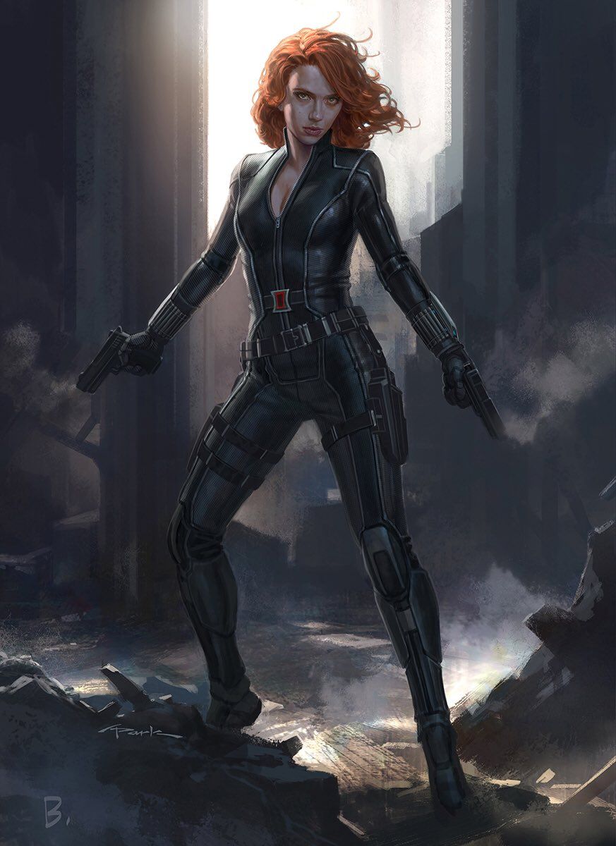 Captain America Civil War Concept Art Black Widow By