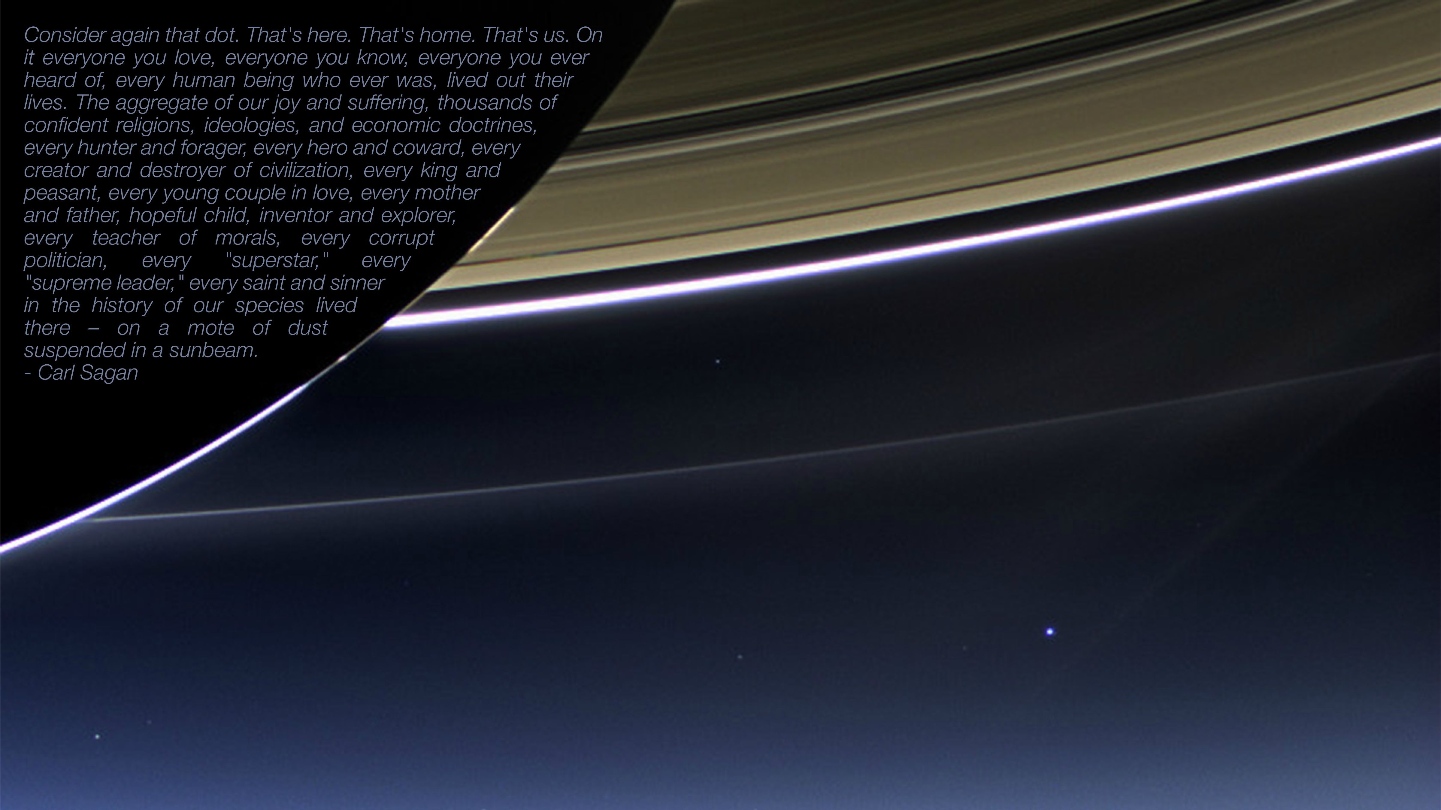 Carl Sagan Dots Wallpaper Pale Blue Dot
