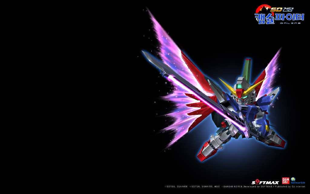 sd gundam destiny black   SD Gundam Capsule Fighter Online Wallpaper
