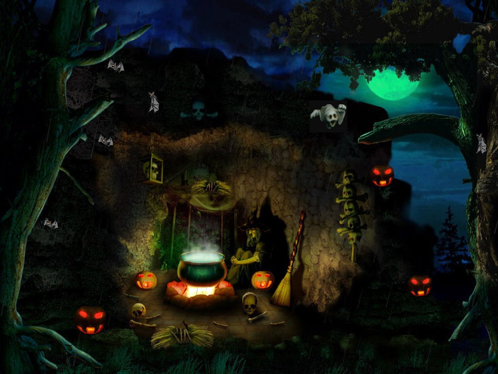 Halloween Ghost Town HD Wallpaper Widescreen