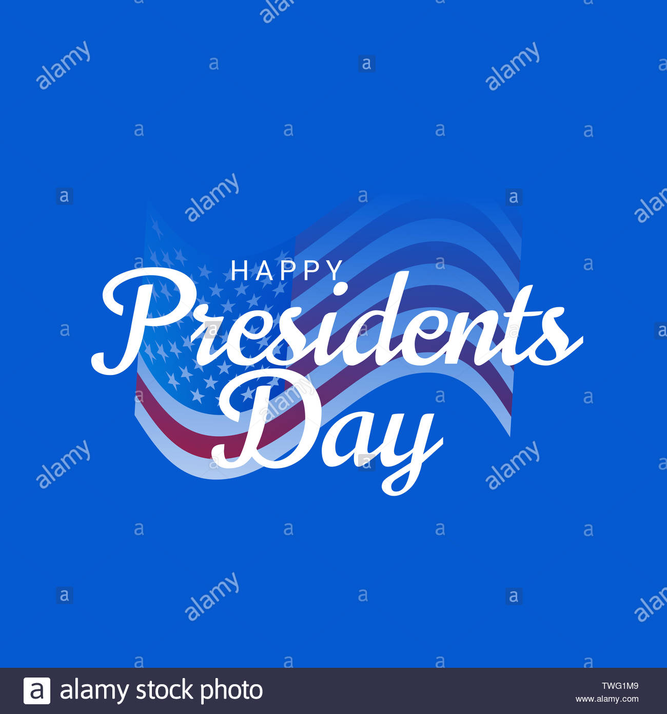 Happy Presidents Day Background Template Stock Photo