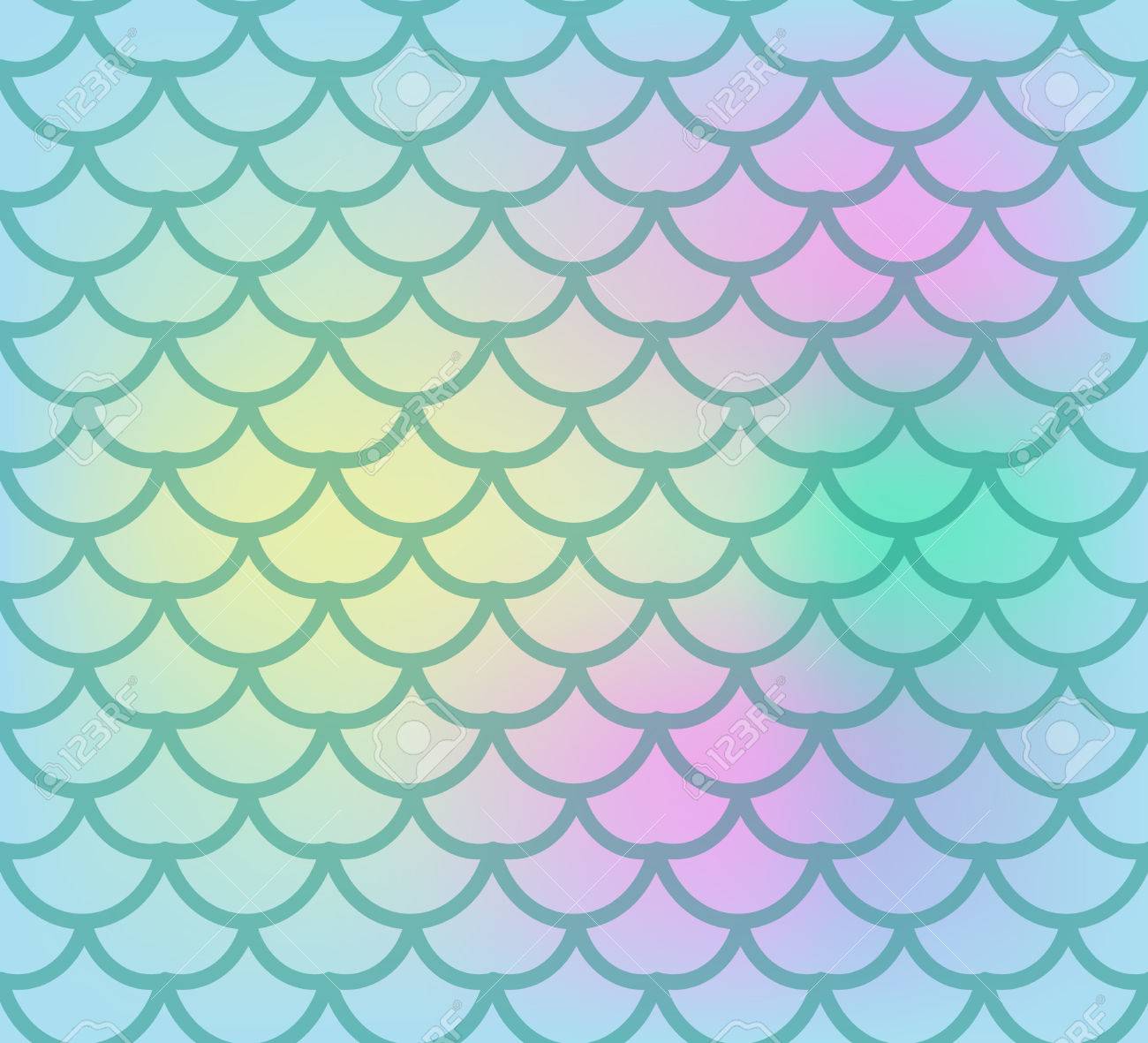 Fish Scales Seamless Pattern Skin Endless Background