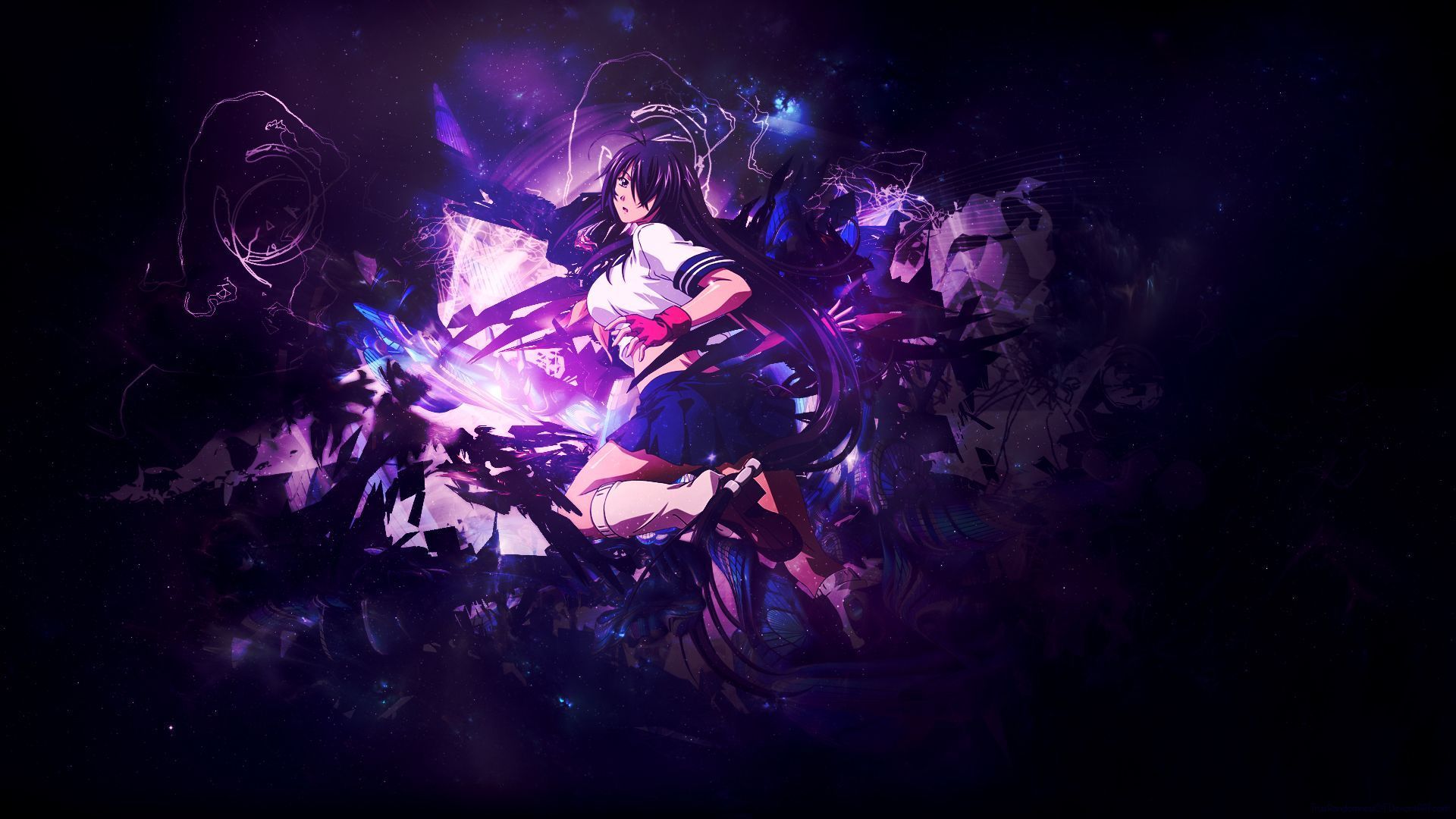 Dark Purple Anime Wallpaper On