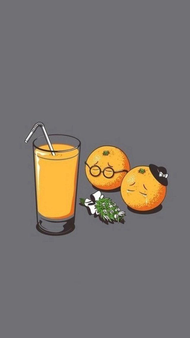Orange Juice Funeral Funny iPhone 5s Wallpaper