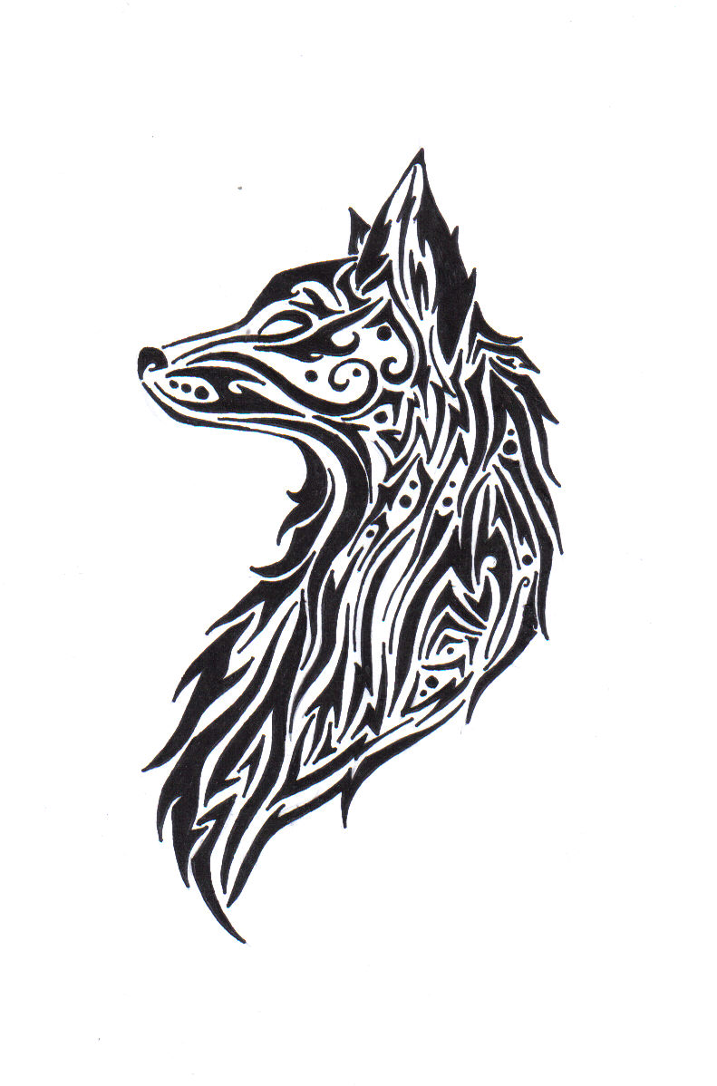 Tribal Wolf By Theangelstar Head