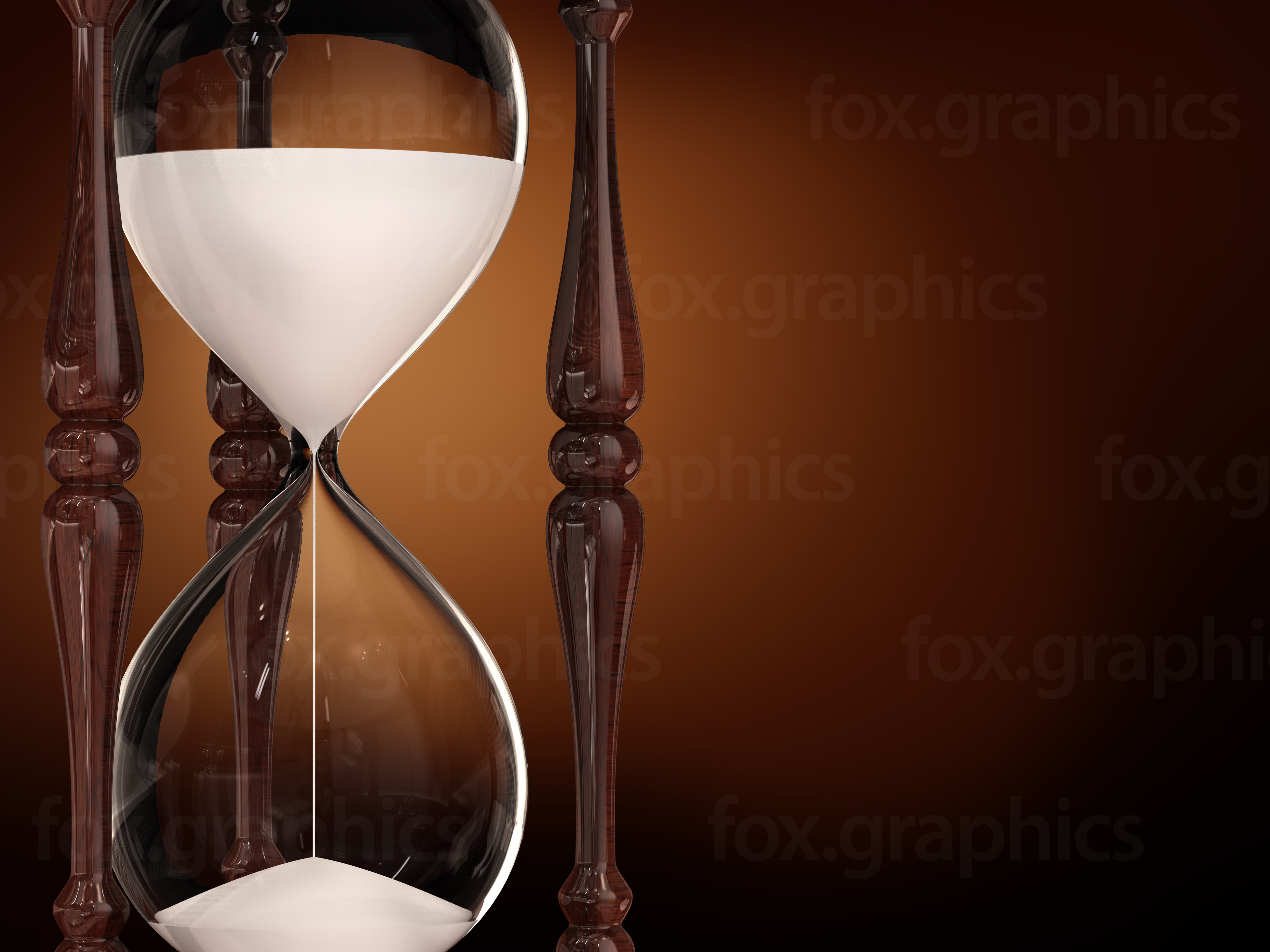 Hourglass Background Fox Graphics