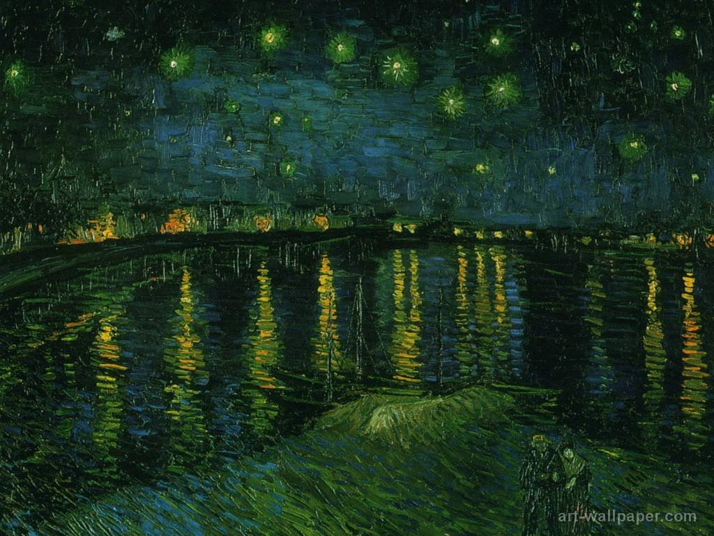 Starry Night Over The Rhone At Arles Wallpaper