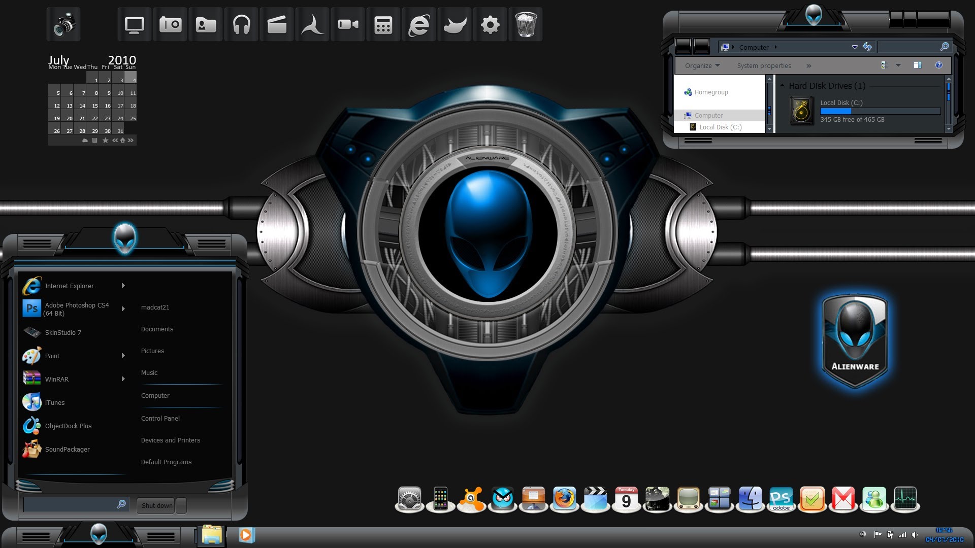 Alienware Theme For Windows 32bit 64bit