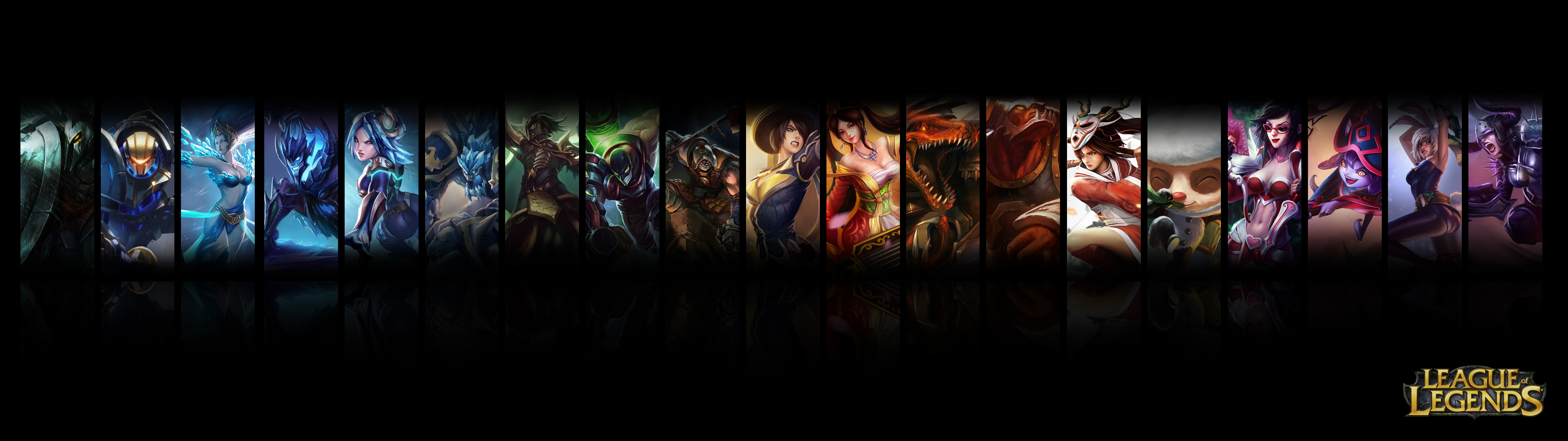 League Of Legends Dual Screen Wallpaper By Jrkdo Fan Art