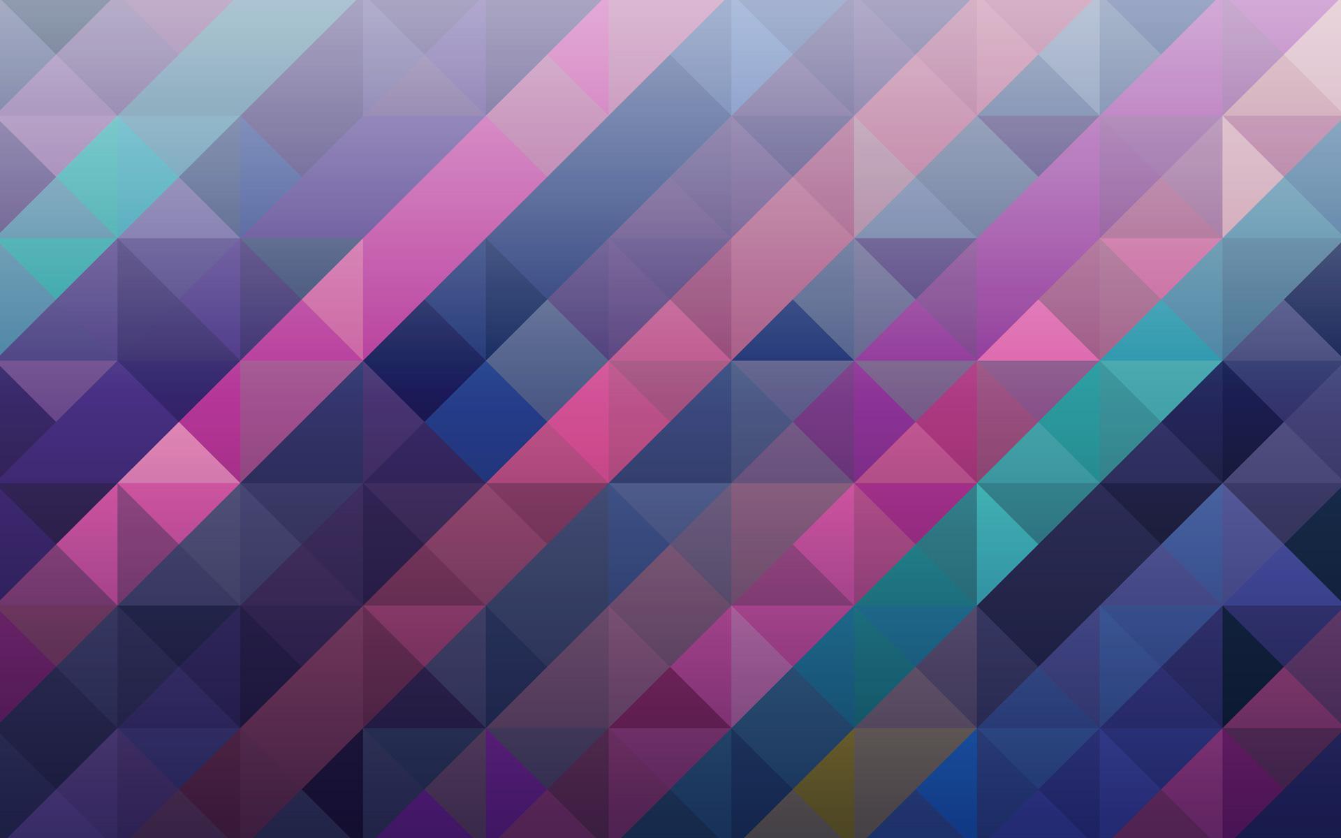 Perfect Purple Abstract Triangle HD Wallpaper