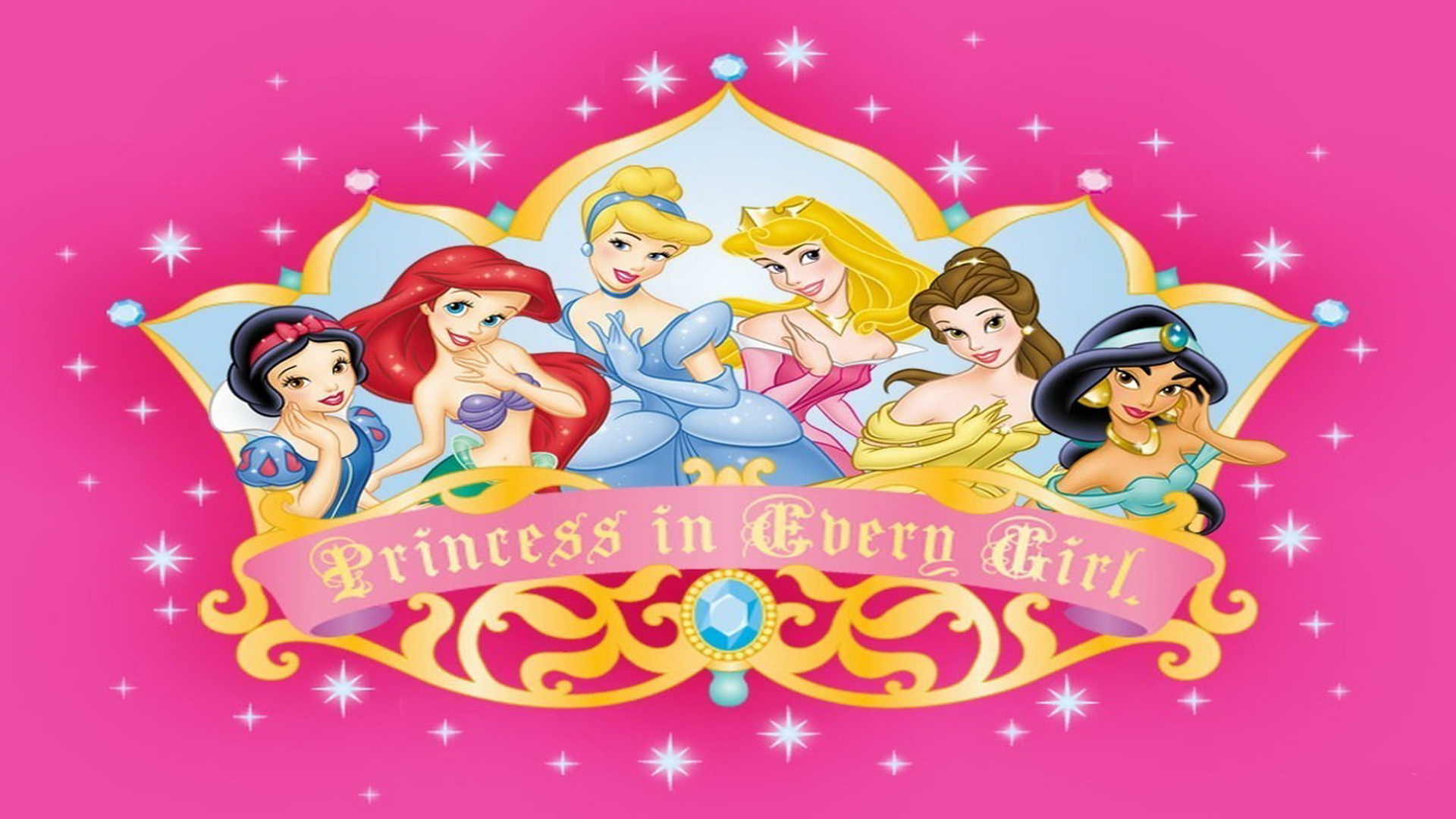 Walt Disney Princess Characters HD Wallpaper Pc