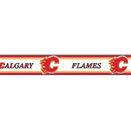  TX RB FLAM Calgary Flames 5 5 inch Wallpaper Border   Walmartcom