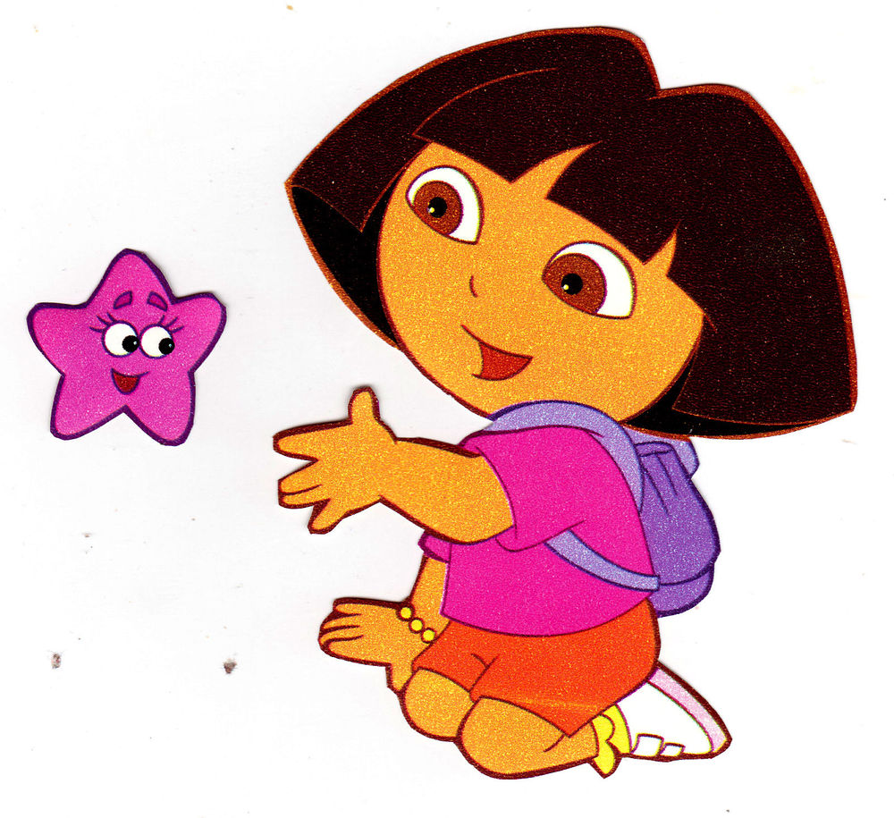 Dora Boots Nick Jr Stars Set Prepasted Wallpaper Border Cut Out