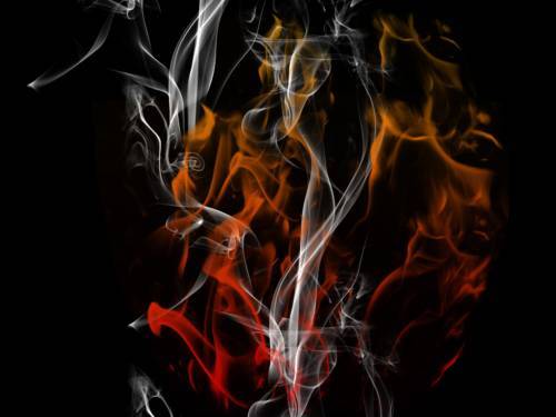 Group Of Dark Art Flames 2d Digital Abstract Fantasy