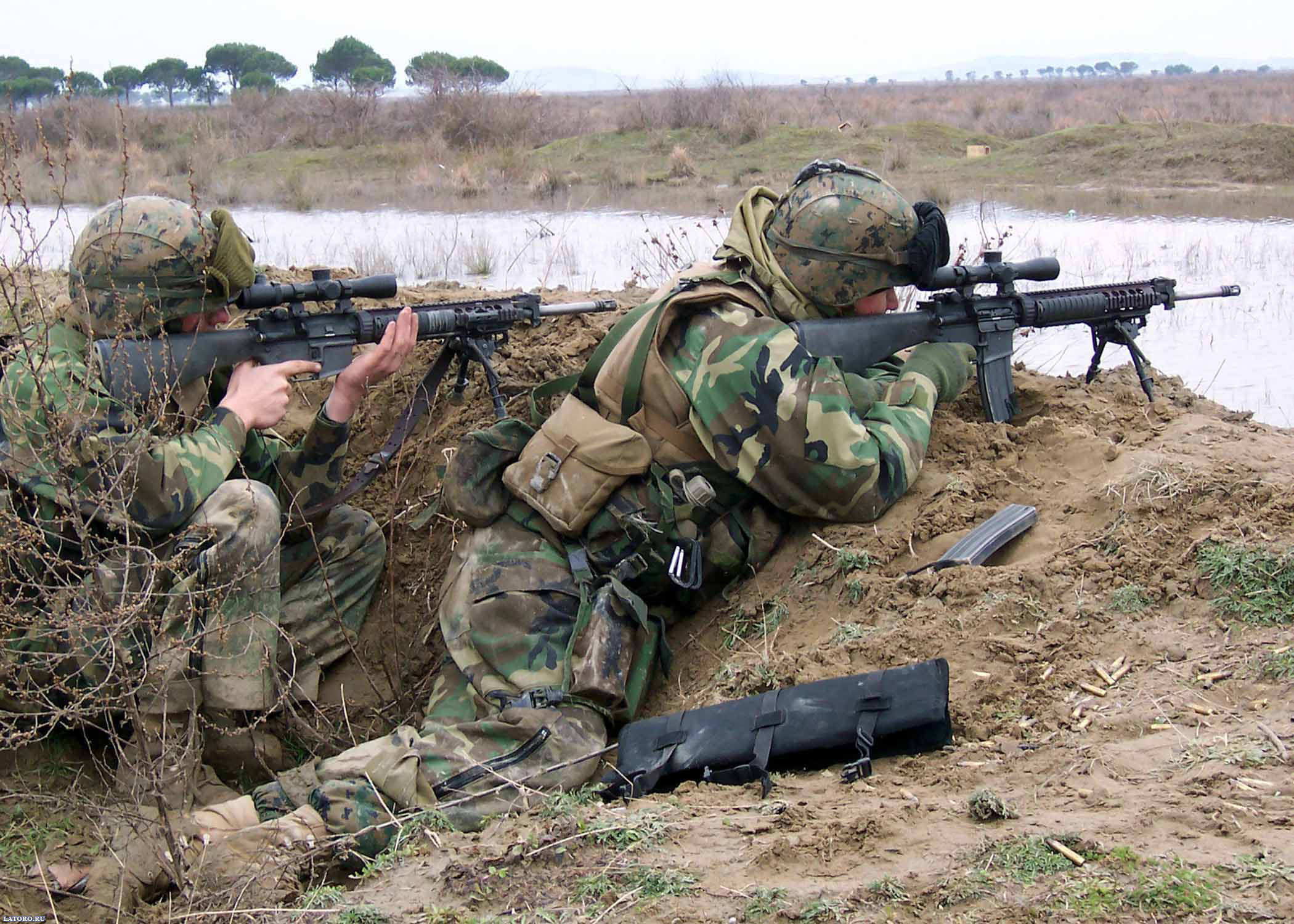 Marines with sniper rifle Desktop Wallpapers FREE on Latorocom