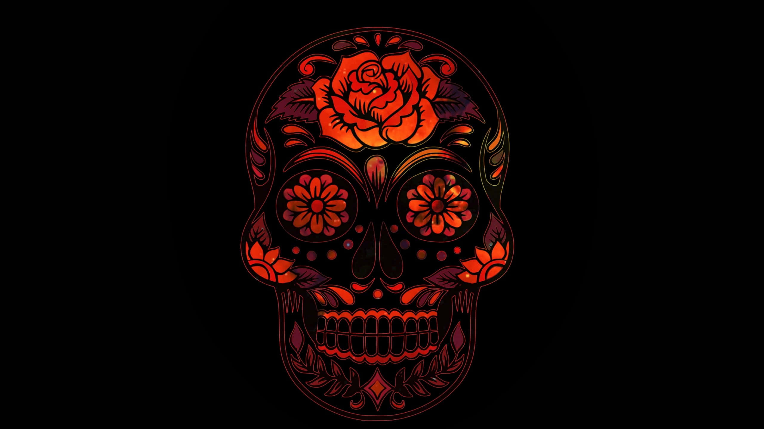 Dia De Los Muertos X Background Wallpaper