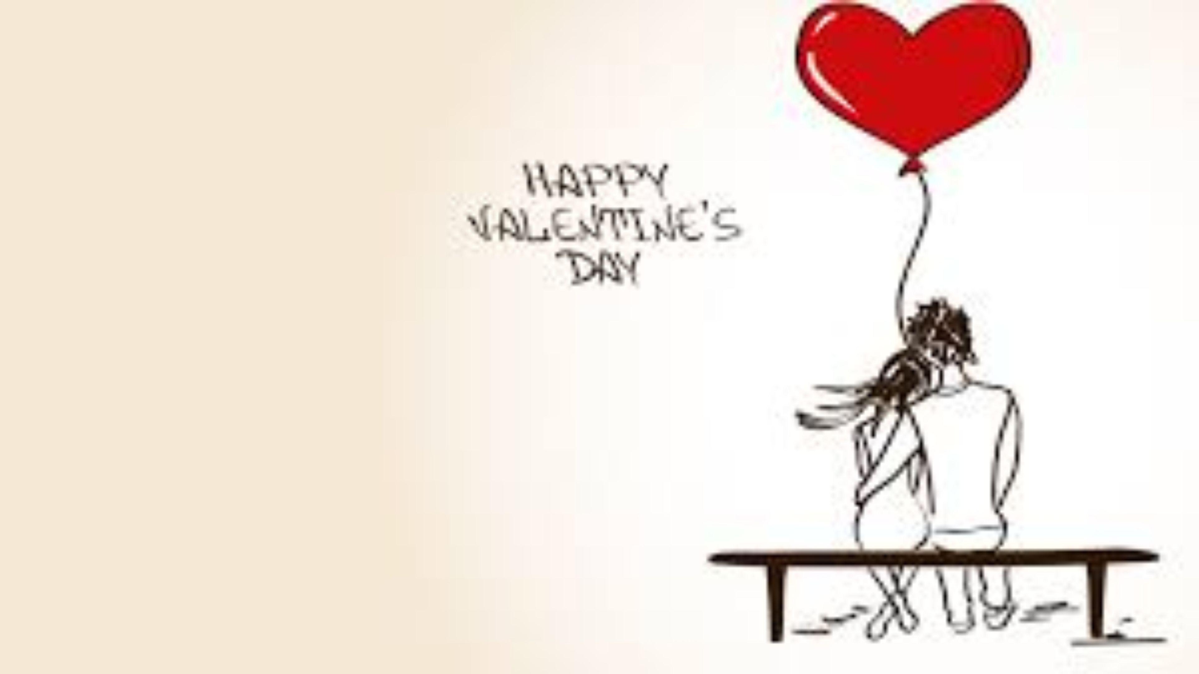 Simple Cartoon Valentines Day S 4k Wallpaper