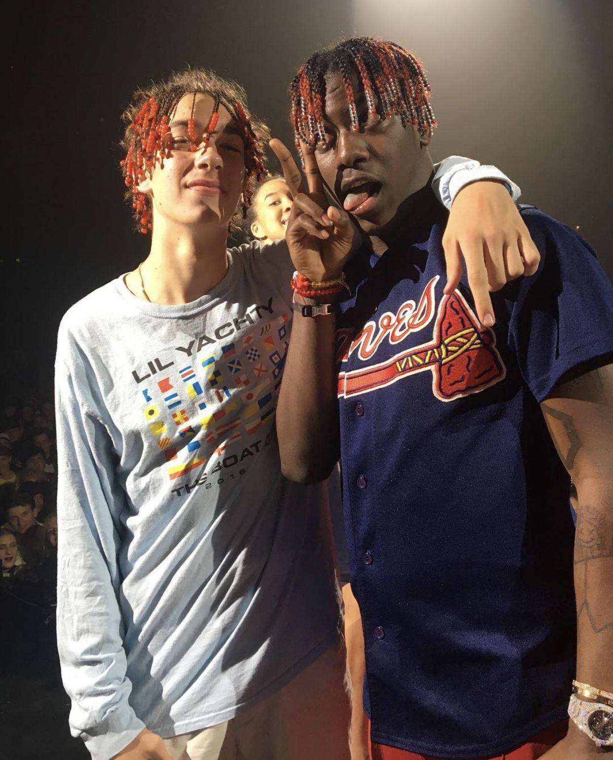 Download Baylen Levine And Rapper Lil Yachty Wallpaper
