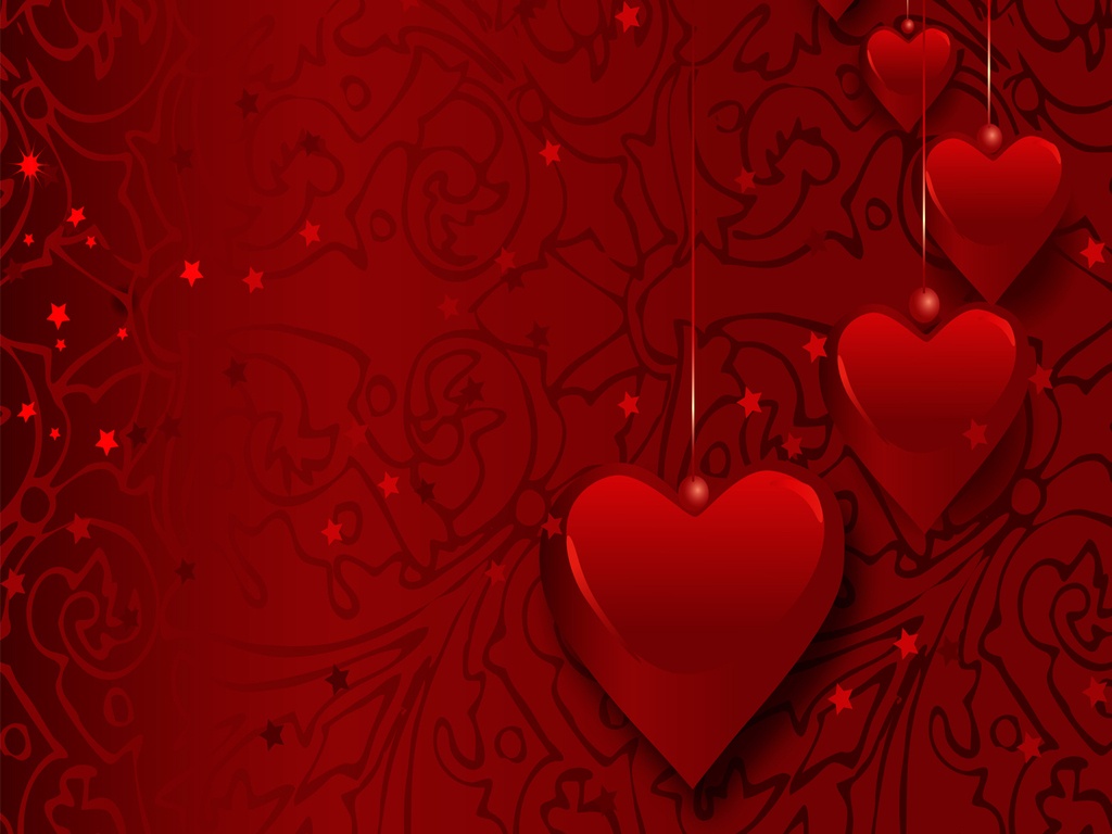 Valentine Wallpaper Flying Heart
