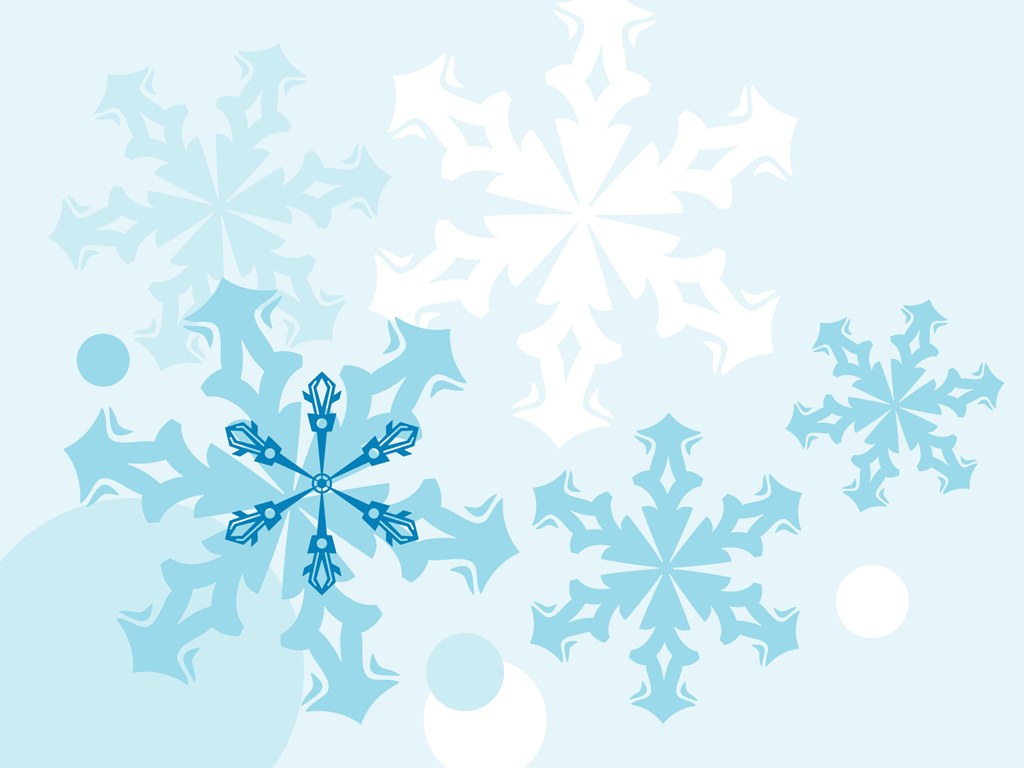 Winter Background Absract Snowflakes Patterns Vector