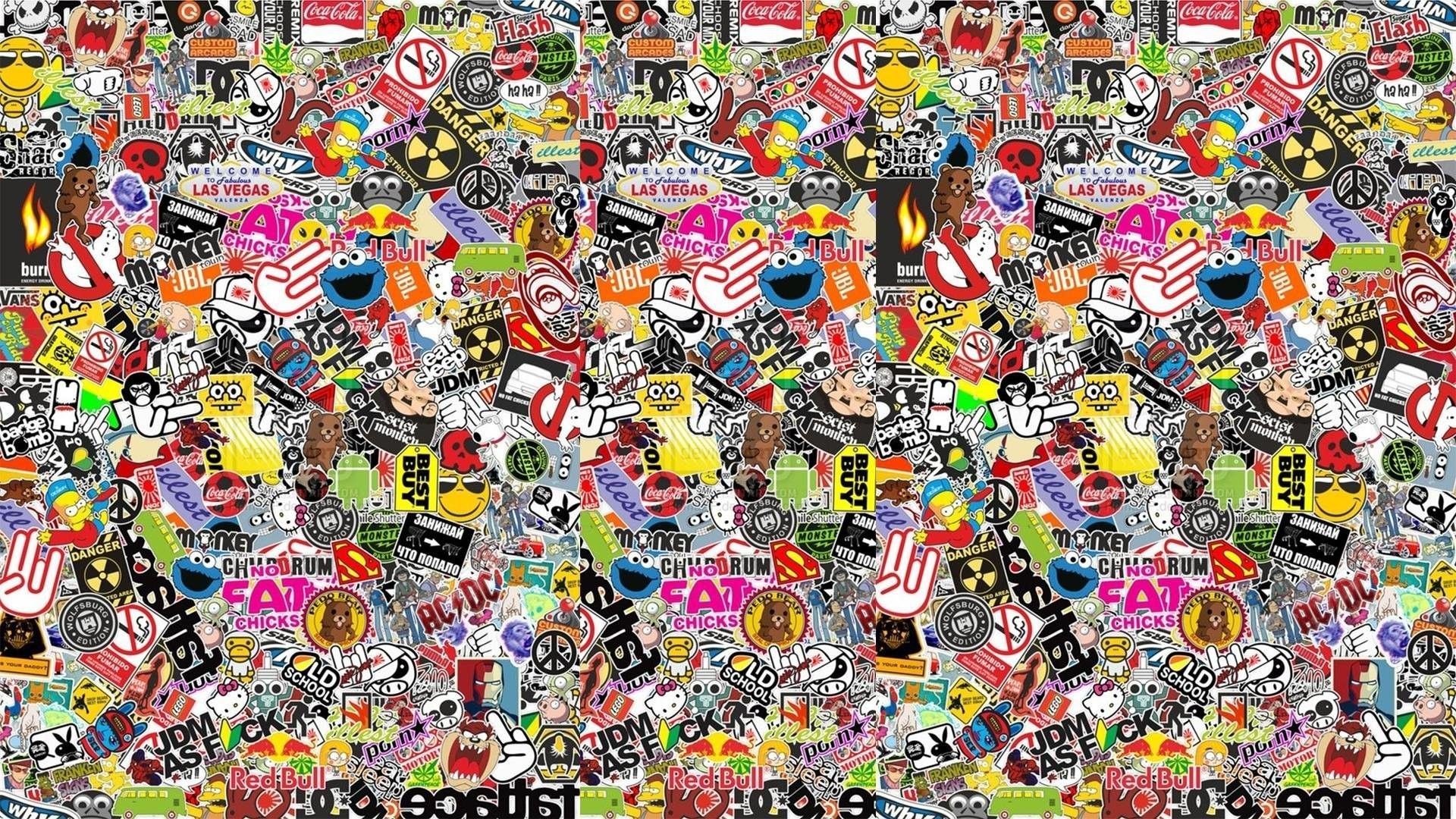 Hypebeast Stickers Wallpaper On