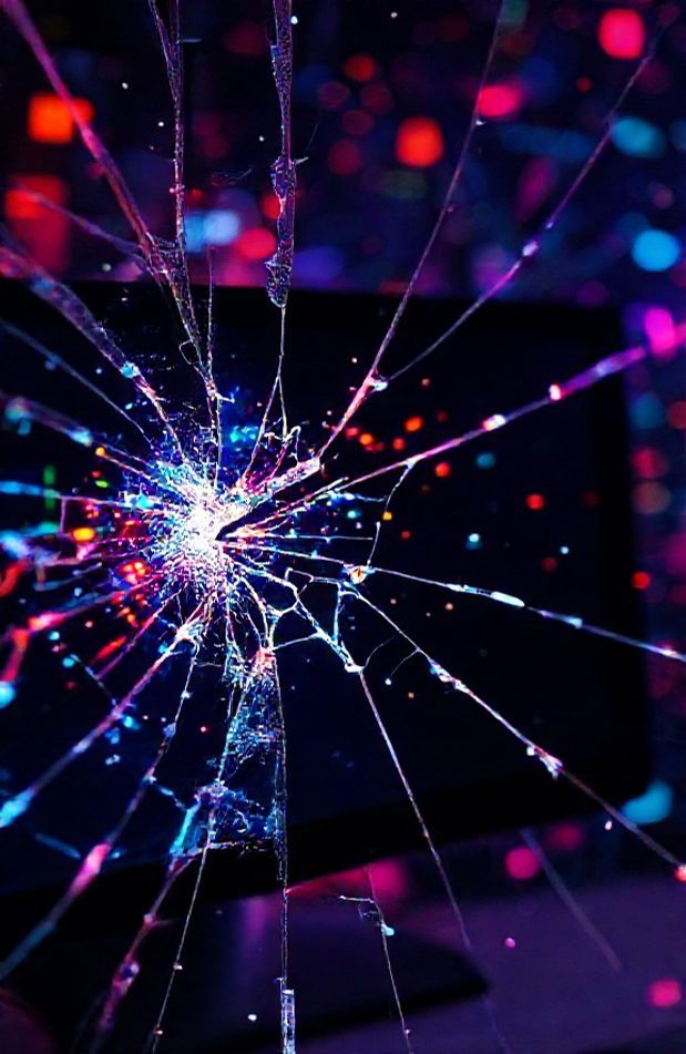 🔥 Free Download Broken Computer Screen Wallpaper by @veronicawoodard ...