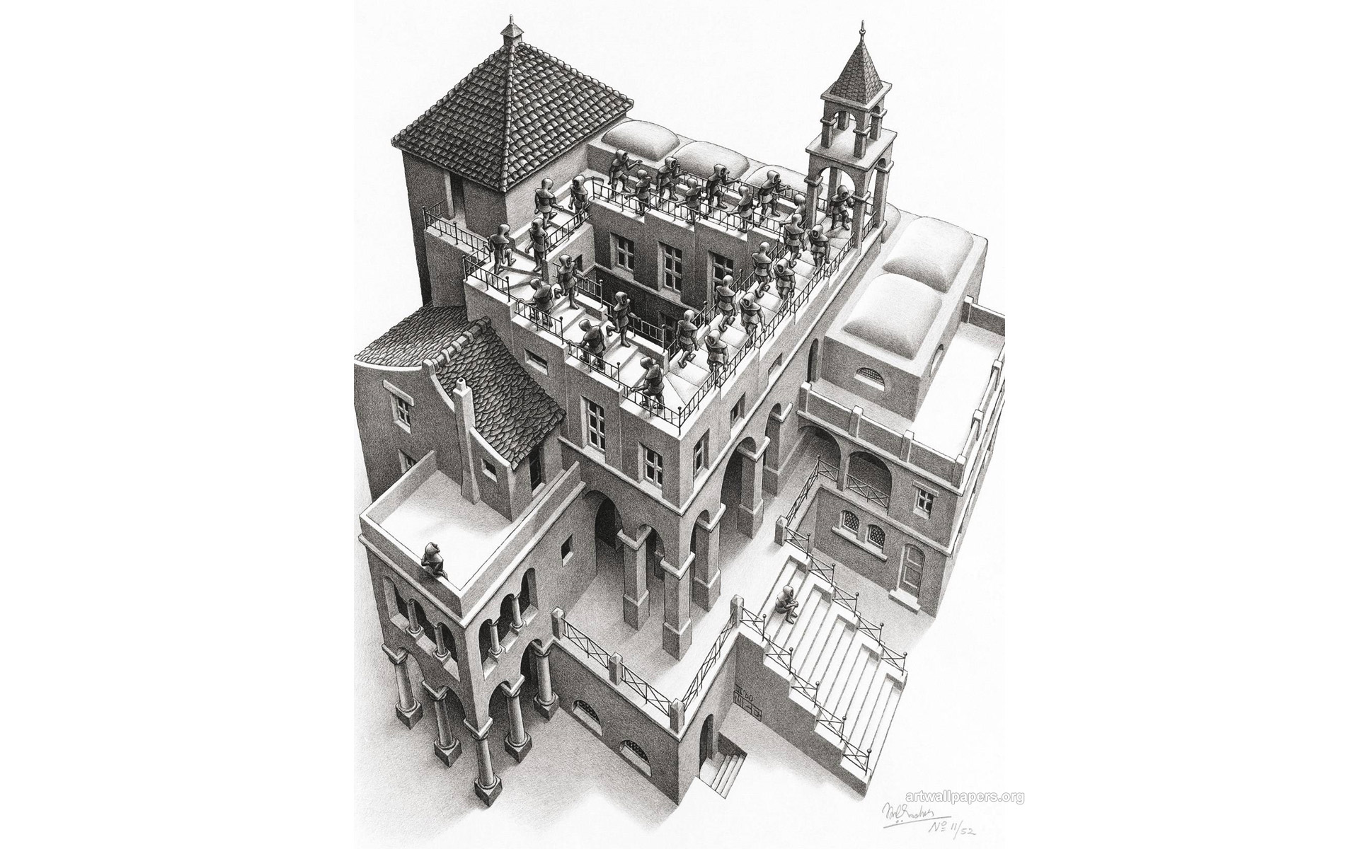 Escher Wallpaper Art Pictures Desktop Background Puter