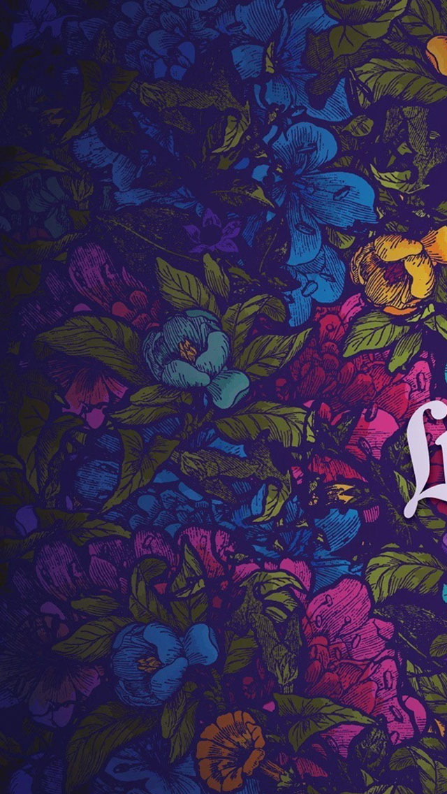 Floral Background iPhone 5s Wallpaper