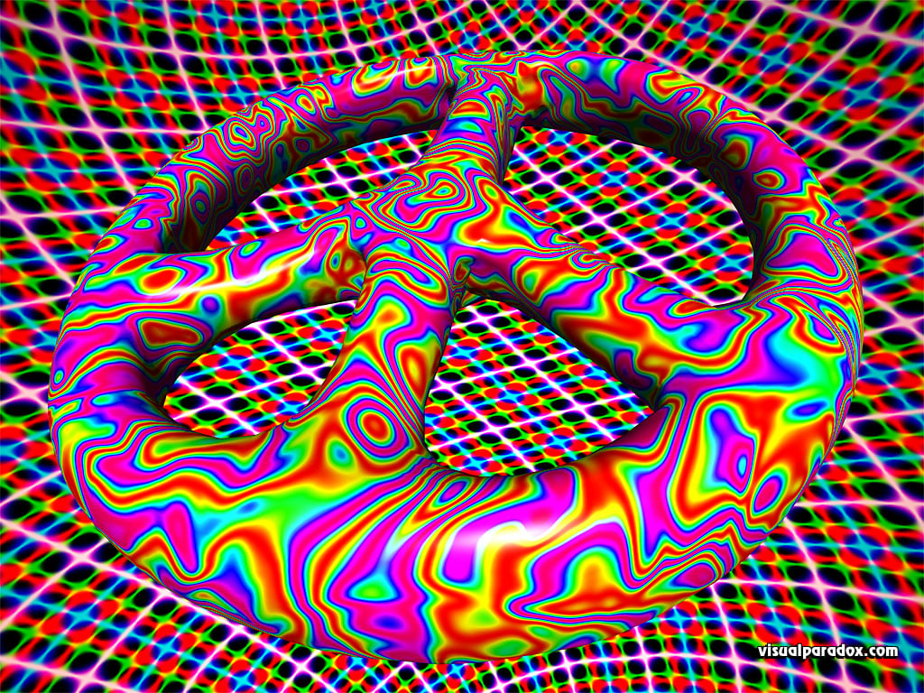 Pink Peace Signs Backgrounds Psychedelic wallpaper