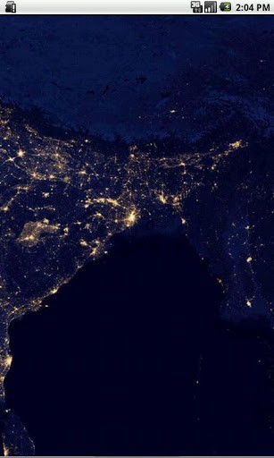 Earth At Night India Real HD Satellite Image Not Puter Enhanced