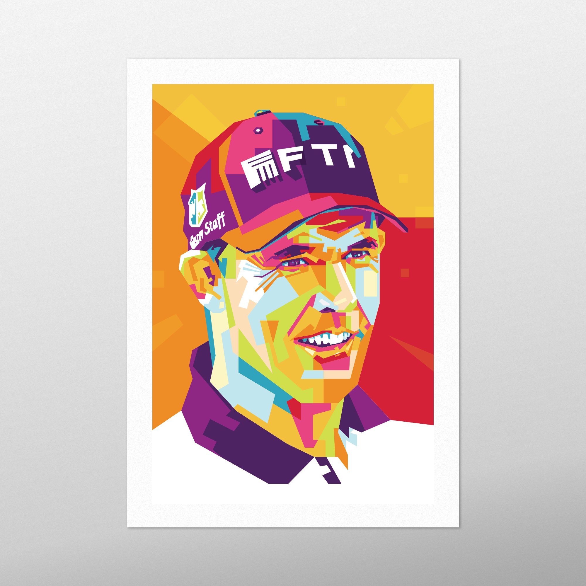Padraig Harrington Illustration By Homebird Wallpaper