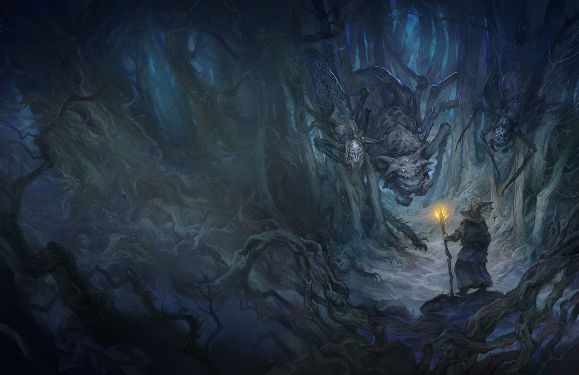 Lord Of The Rings Cave Gandalf Art Fantasy Lotr Monster Monsters