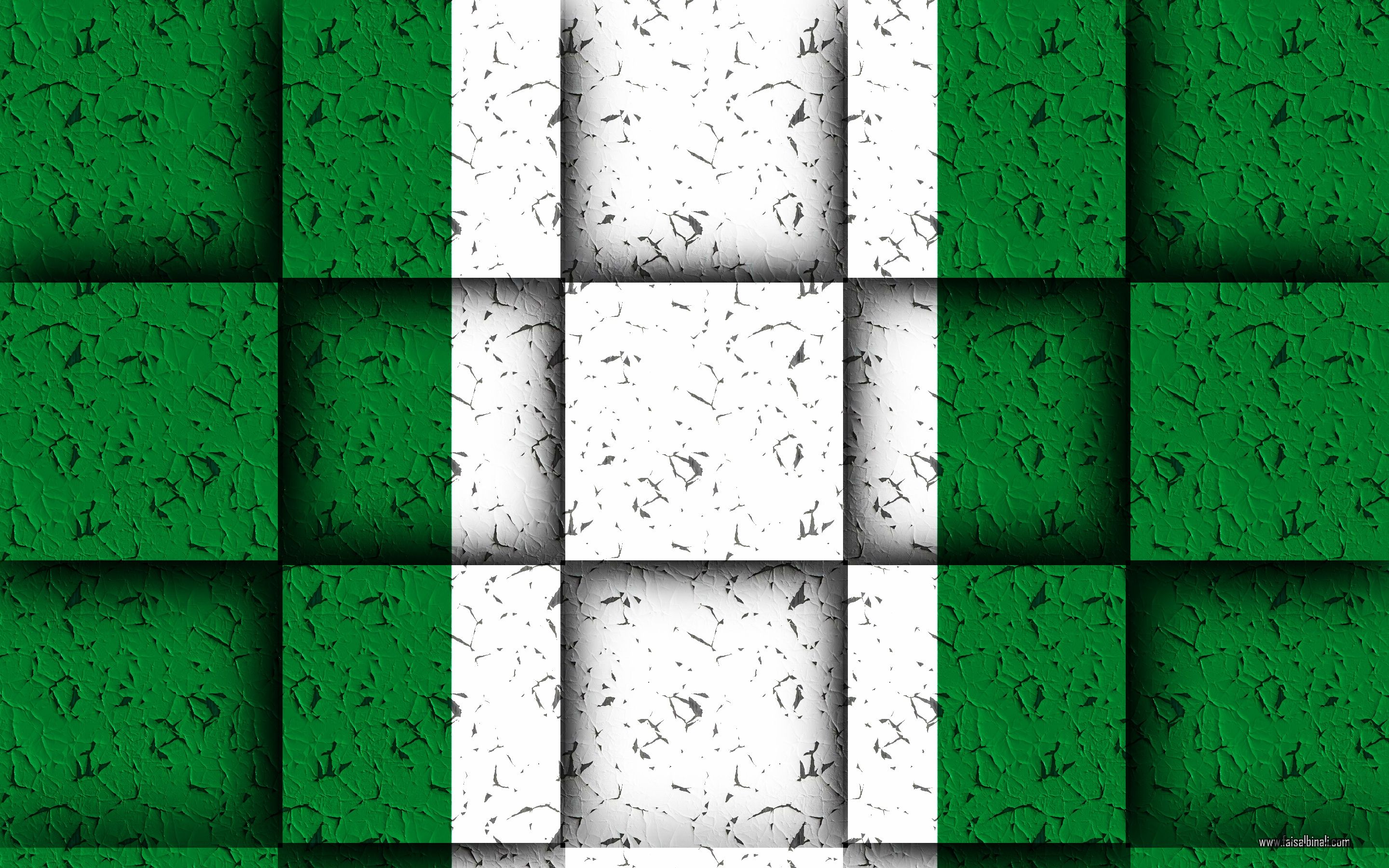 Nigeria Flags Artwork Wallpaper For Smartphones Tablets